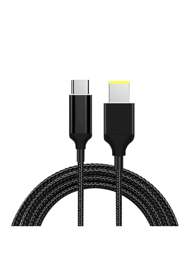Typec To Lenovo Notebook Computer Square Mouth With Needle Thinkpad X1 Power Pd100w Fast Charging Line - Image 5