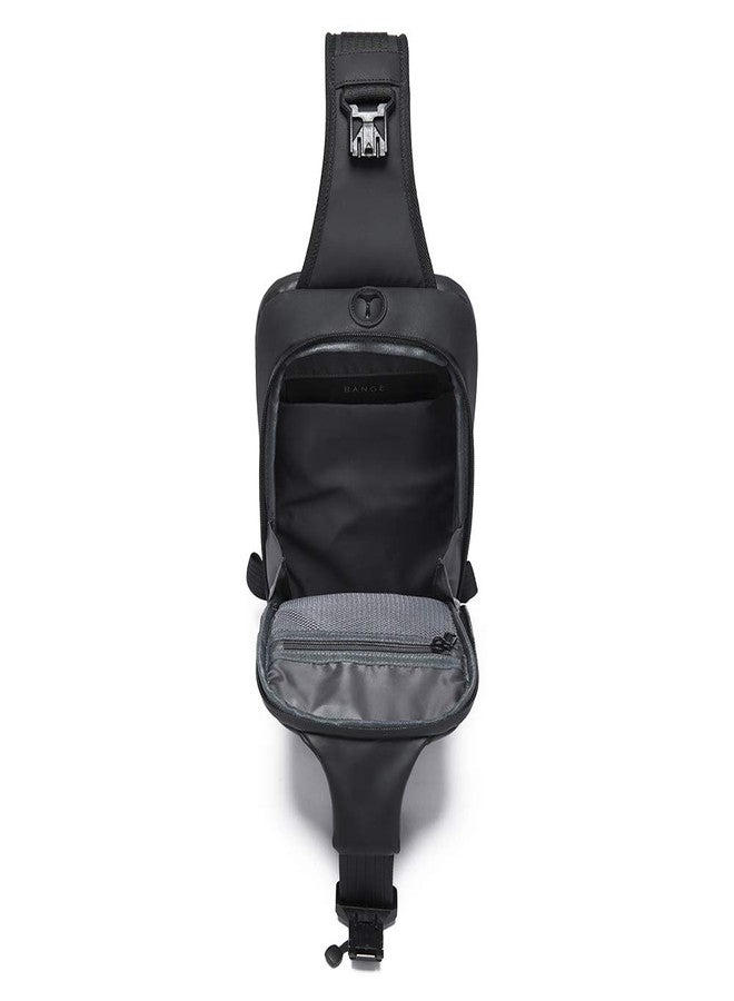 BANGE Unisex Adult Anti-theft Water Resistant Crossbody Shoulder Chest Pack Sling Bag (Black) - Image 5