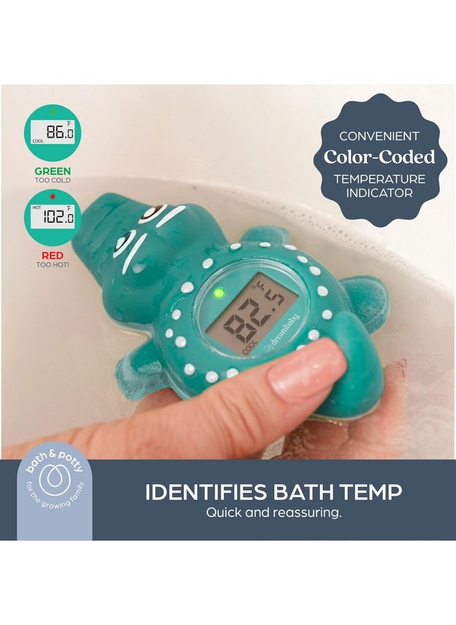 dreambaby - Floating Crocodile Bath Thermometer - Water Temperature Monitoring For Newborns, Infants, Toddlers - Croc Toy With Fahrenheit Display - Image 1