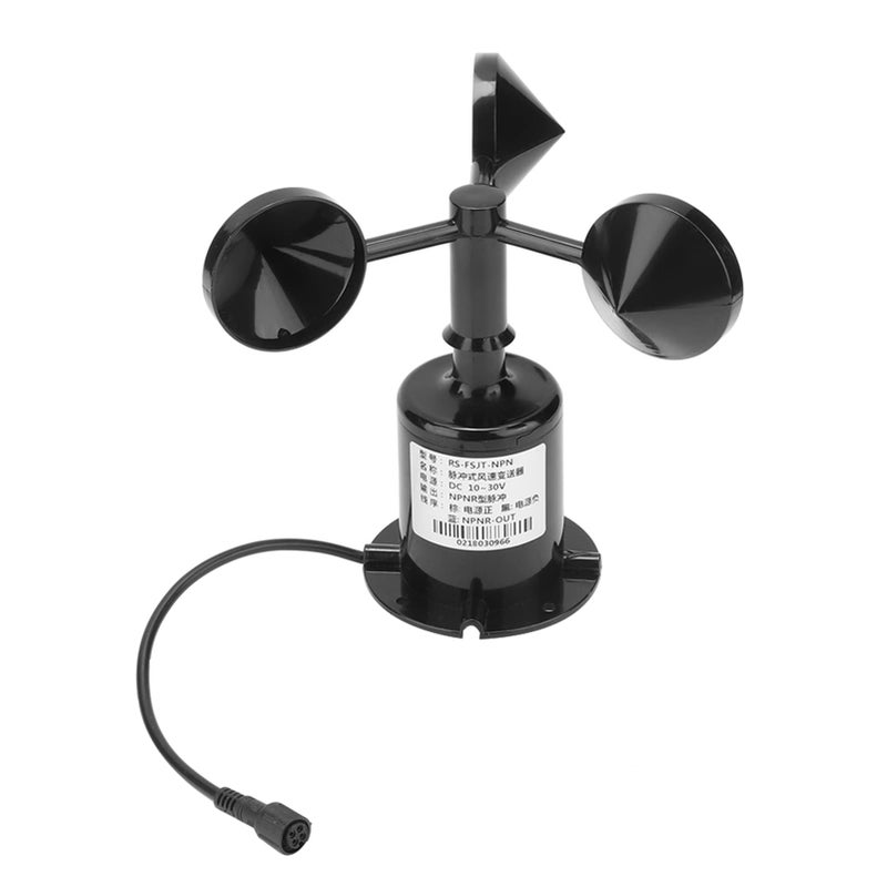 Three Cup Wind Speed Sensor Anemometer 0 70ms Pulse Output For Greenhouse Environment - Image 5