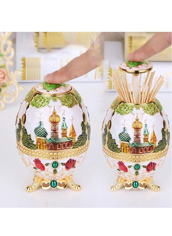 ZCM-HAPPY European Style Automatic Pop Up Toothpick Holder for Home and Restaurant  - Image 4