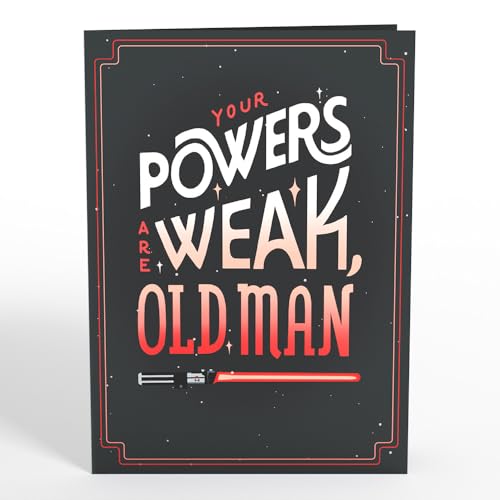 Lovepop Father's Day Pop-Up Card for Him - 3D Star War Darth Vader Greeting Cards for Dad, Husband, Men - Your Powers Are Week - 5" x 7" Card - Blank Notecard & Envelope Included - Image 4