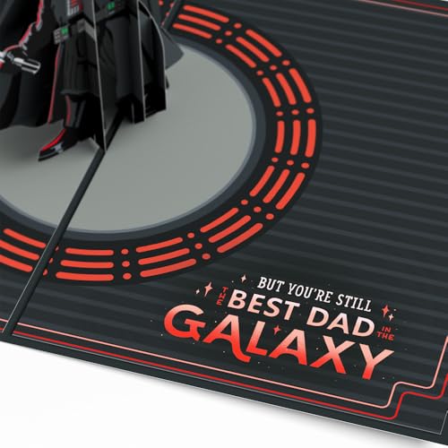 Lovepop Father's Day Pop-Up Card for Him - 3D Star War Darth Vader Greeting Cards for Dad, Husband, Men - Your Powers Are Week - 5" x 7" Card - Blank Notecard & Envelope Included - Image 3