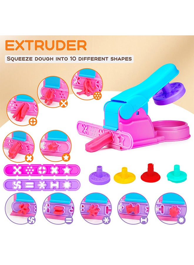 22-Piece Clay Dough Tool Kit for Kids, Plastic DIY Plasticine Set with Modelling Tools Clay Rollers and Cutters - Image 2