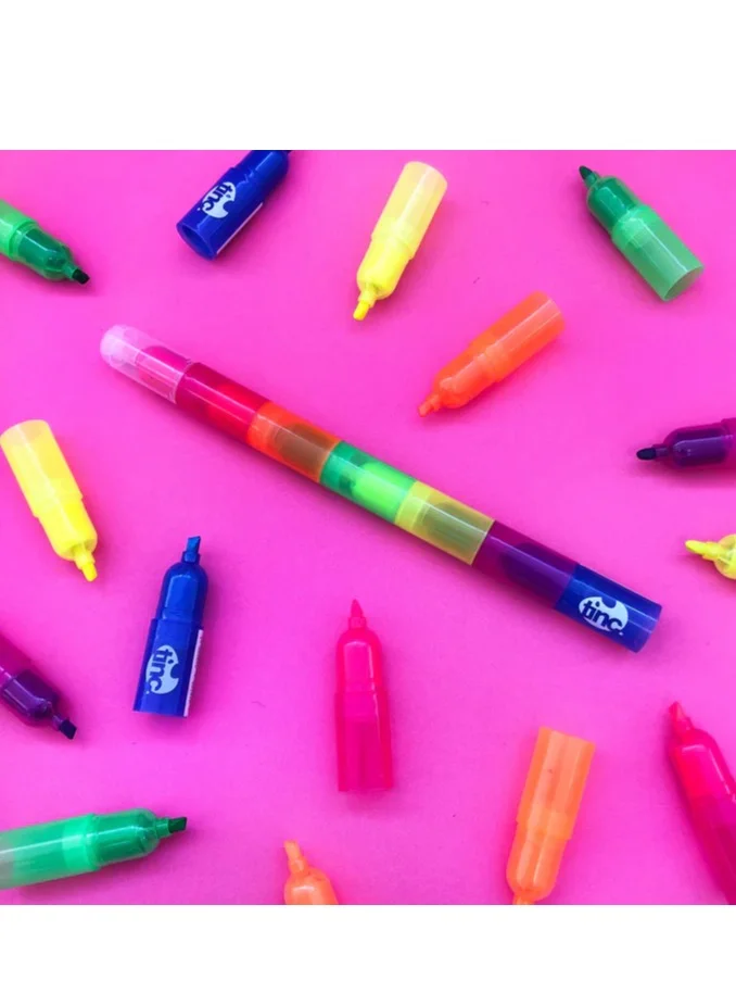 Tinc Rainbow Colourful Marker Pen Highlighter