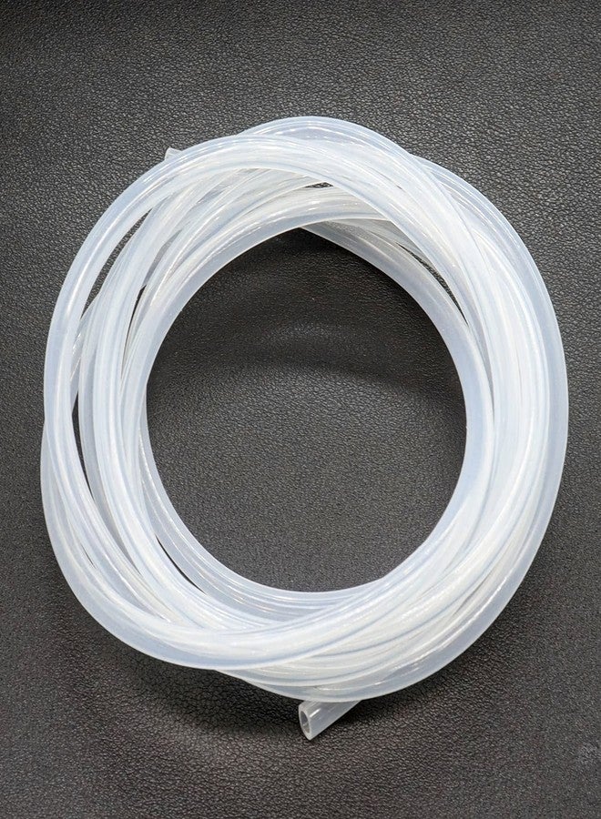 FOCMKEAS Silicone Tubing 0.24" x 0.31"（6x8mm）(IDxOD) 16.4Ft(5m) Length Flexible Transparent Tube, Silicone Rubber Air Hose Water Pipe for Pump Transfer - Image 1