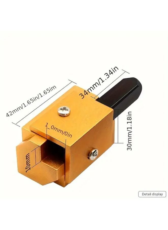 1PC Silvery Metal Right Angle Chisel Square Hinge Mortise Hand Tool for Woodworking Durable Steel Construction Ideal for Carpenters and DIY Projects - Image 4