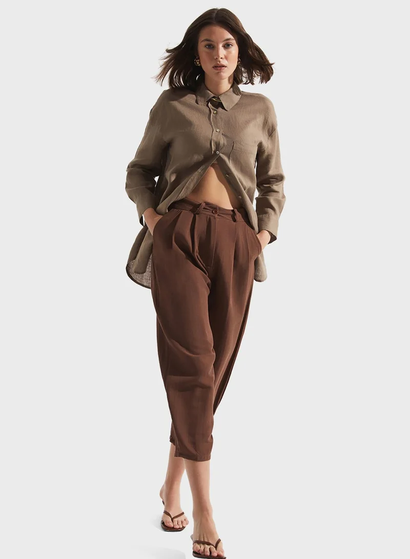 جون High Waist Pants