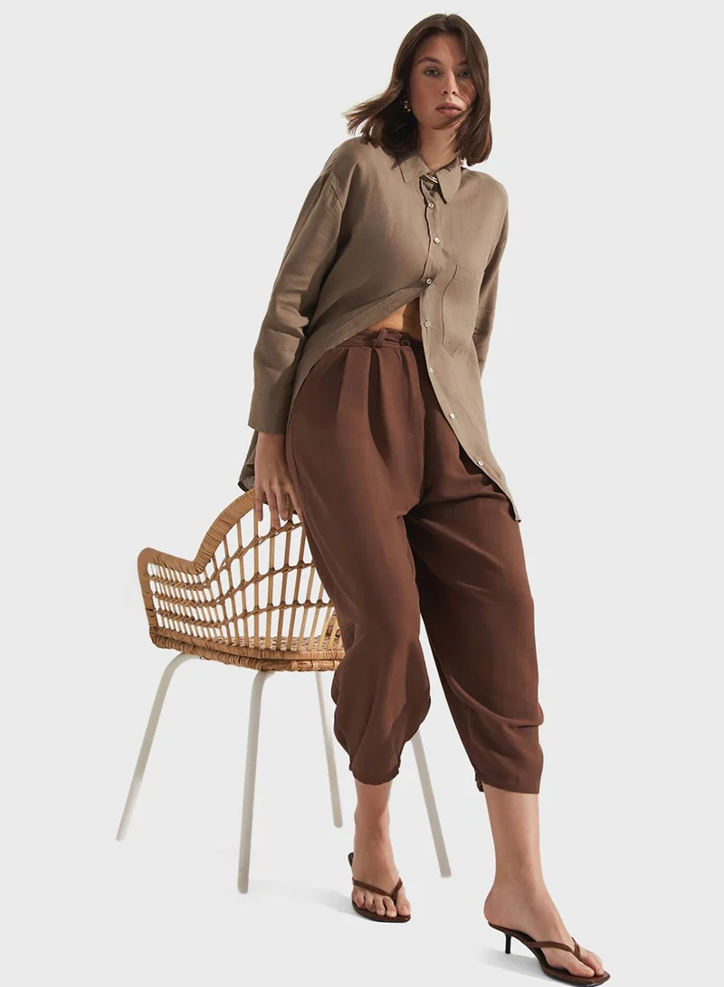 جون High Waist Pants