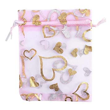 Beingelegant - 10 Pcs. Sheer Organza Gift Bags Jewelry Pouches Party Wedding Favor - Multi Colour (10X14, 10) - Image 4