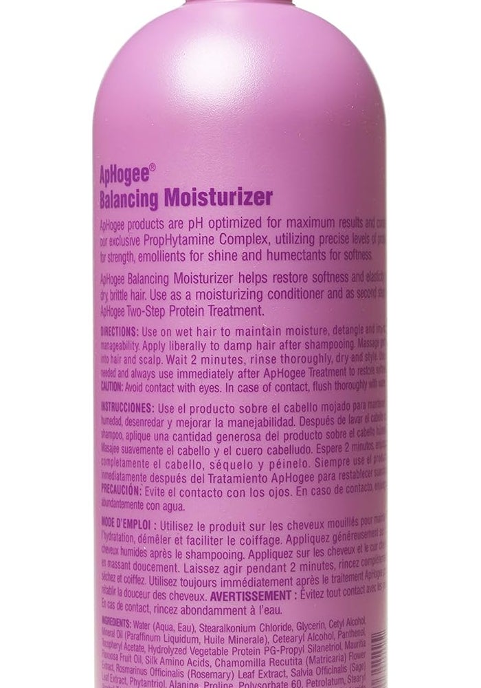 Aphogee Balancing Moisturizer - 16 Ounce Hydrating Conditioner for Dry Hair - Image 2