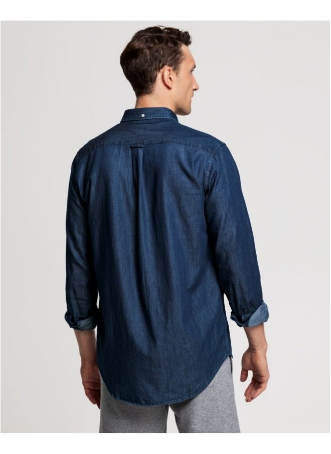GANT - Gant Regular Fit Indigo Shirt - Image 1