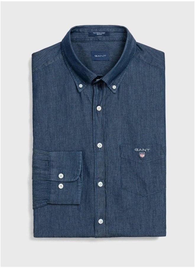 GANT - Gant Regular Fit Indigo Shirt - Image 1