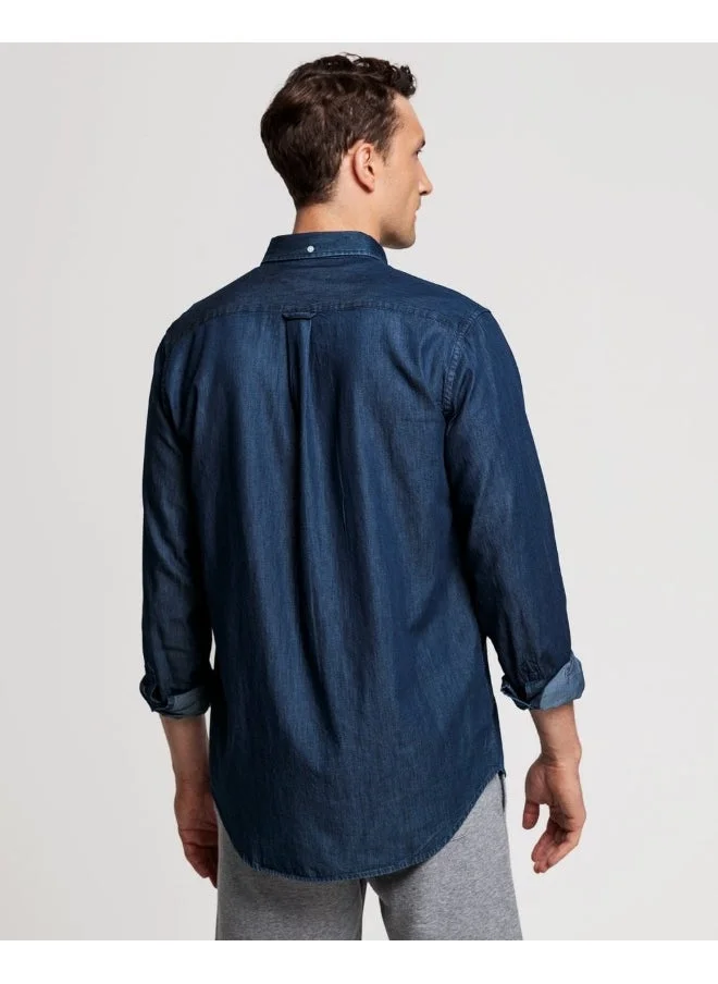 غانت Gant Regular Fit Indigo Shirt