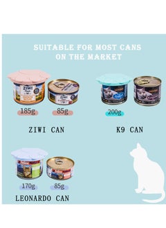 Y&D Pet Food Can Lids and Spoons, Universal BPA Free Silicone Covers for Dog Cat Food, One Cap Fit Most Standard Size Canned (Pink)  - Image 5