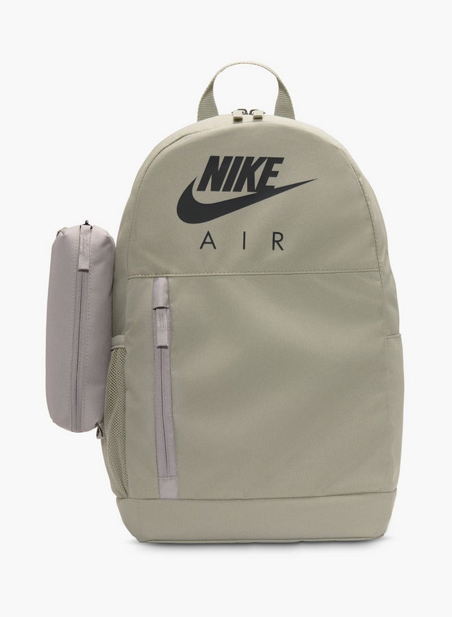 Nike حقيبة ظهر مدرسية بطباعة الشعار مع أحزمة قابلة للتعديل وحافظة أقلام - Image 1
