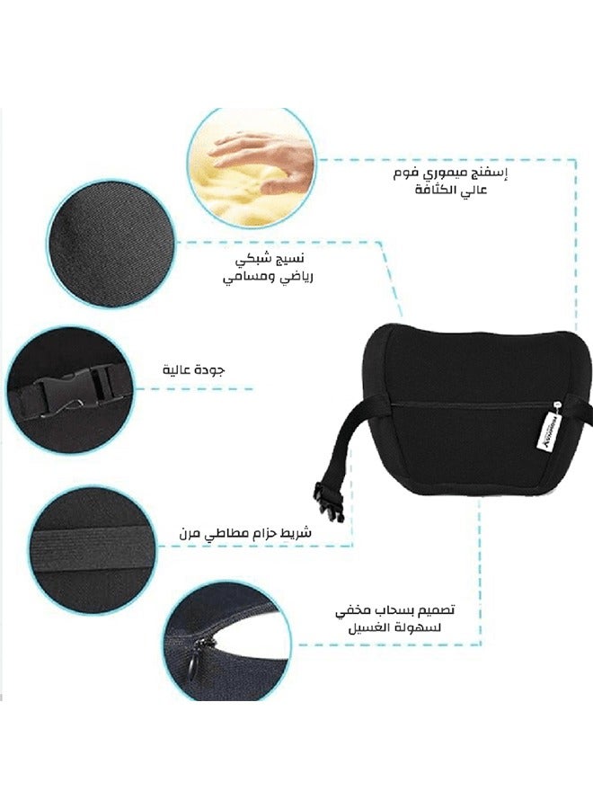 HIGHWAY Two neck support pillows to relieve neck pain with 100% washable memory foam - Image 2