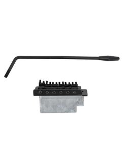 Thoraya 52.5mm Tremolo Bridge with Bar Zinc Alloy Vintage Electric Guitar Bridge Replacement for Fender Strat Style Guitars Black  - Image 5