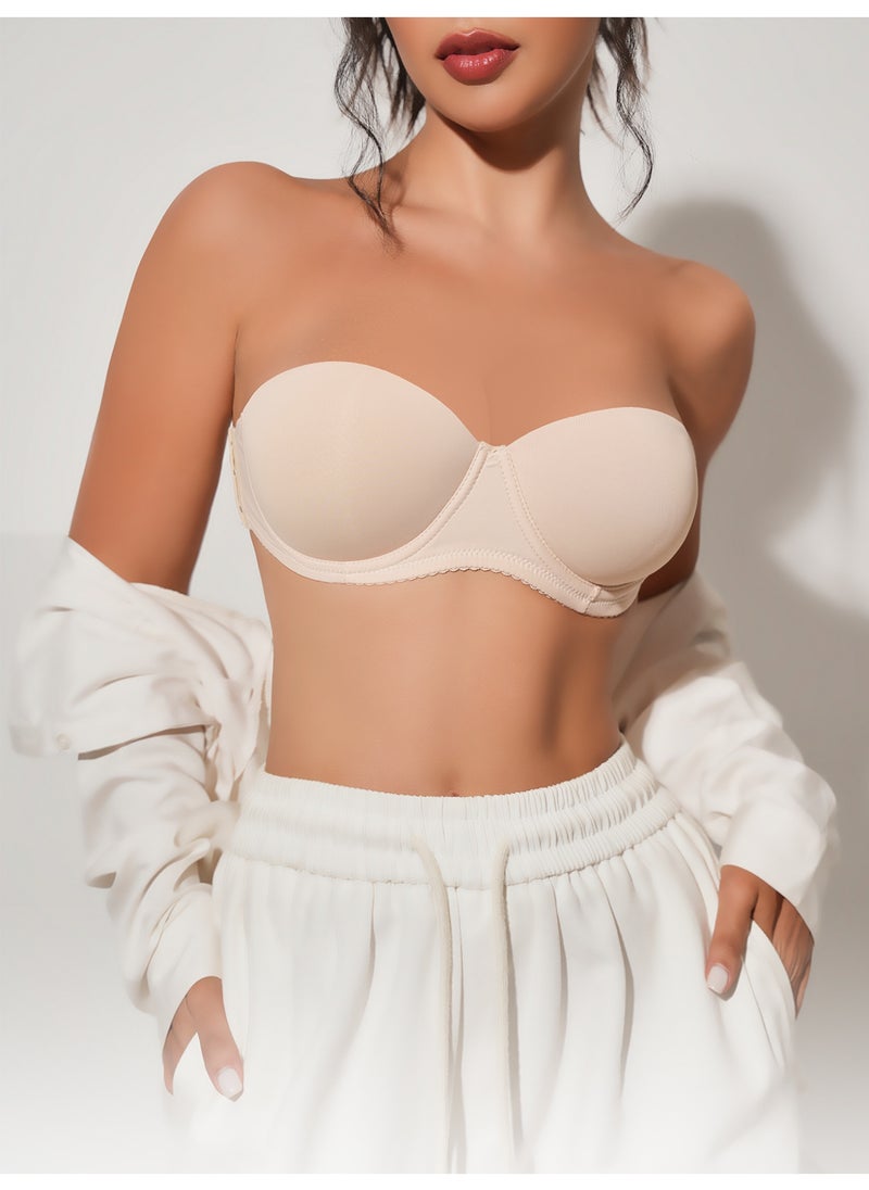 Generic Women Bras Strapless Bras Invisible Bras Comfortable Everyday Bras with Clear Straps  - Image 5