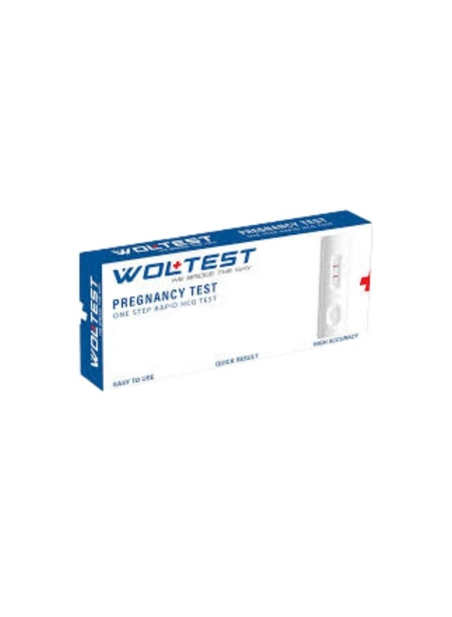 WOLAID Woltest One Step Rapid HCG Pregnancy Test Midstream - Image 1