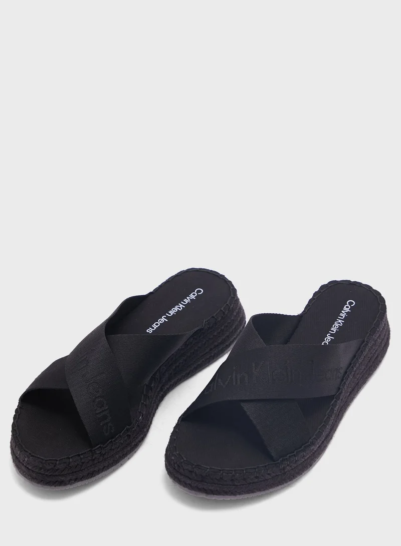 Calvin Klein Jeans Sporty Wedge Sandals