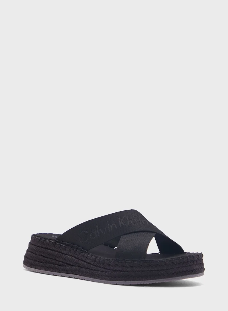 Calvin Klein Jeans Sporty Wedge Sandals