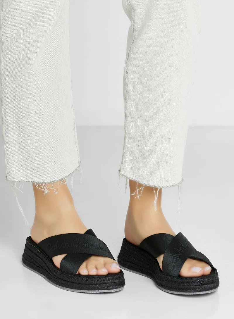 Calvin Klein Jeans Sporty Wedge Sandals