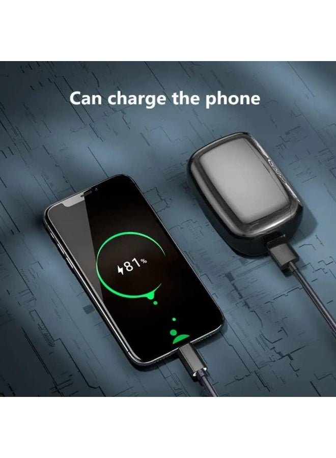 سماعات أذن بلوتوث لاسلكية، وضع الموسيقى والألعاب، سعة بطارية 2000mAh، تحكم باللمس الذكي، سماعات مقاومة للماء، صوت ستيريو 9D احترافي. - Image 4