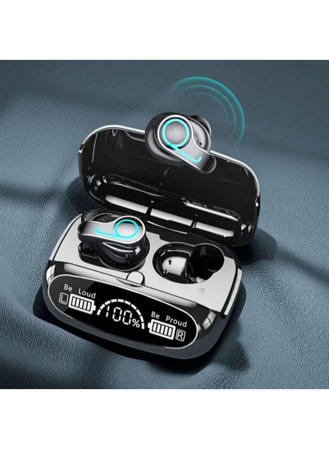 سماعات أذن بلوتوث لاسلكية، وضع الموسيقى والألعاب، سعة بطارية 2000mAh، تحكم باللمس الذكي، سماعات مقاومة للماء، صوت ستيريو 9D احترافي. - Image 2