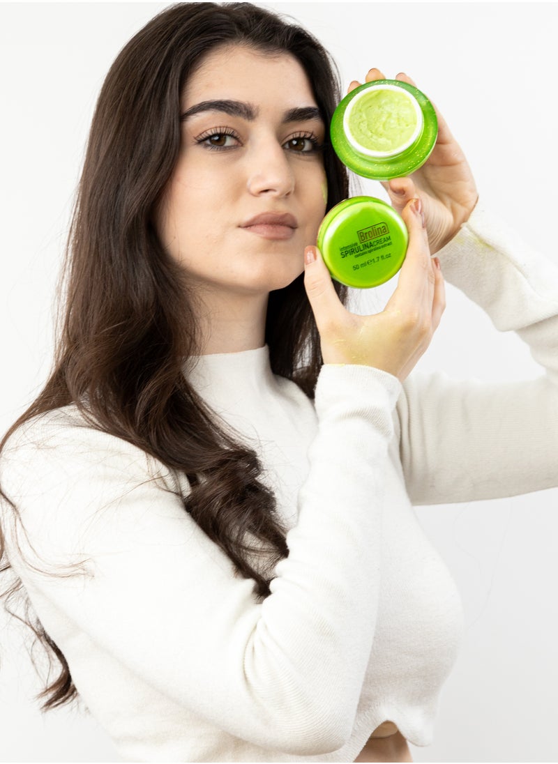 BROLINA - Intensive Nourishing Facial Cream with Spirulina, - Image 1