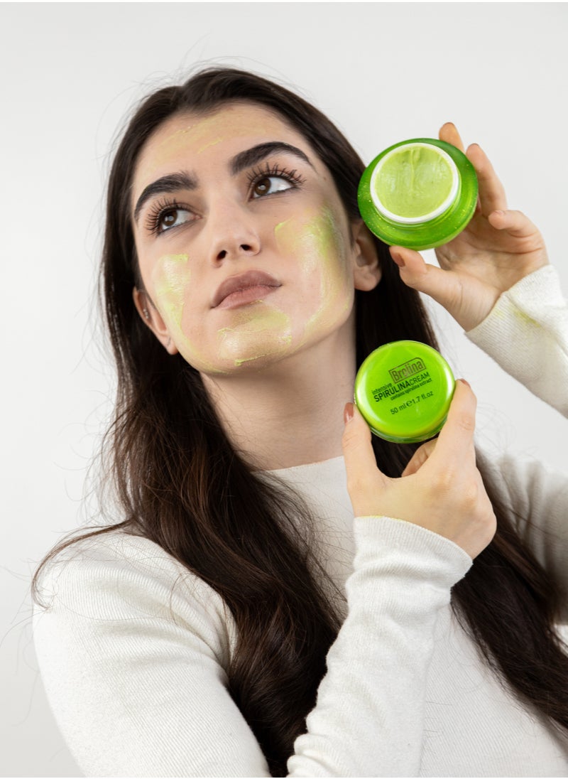 BROLINA - Intensive Nourishing Facial Cream with Spirulina, - Image 1