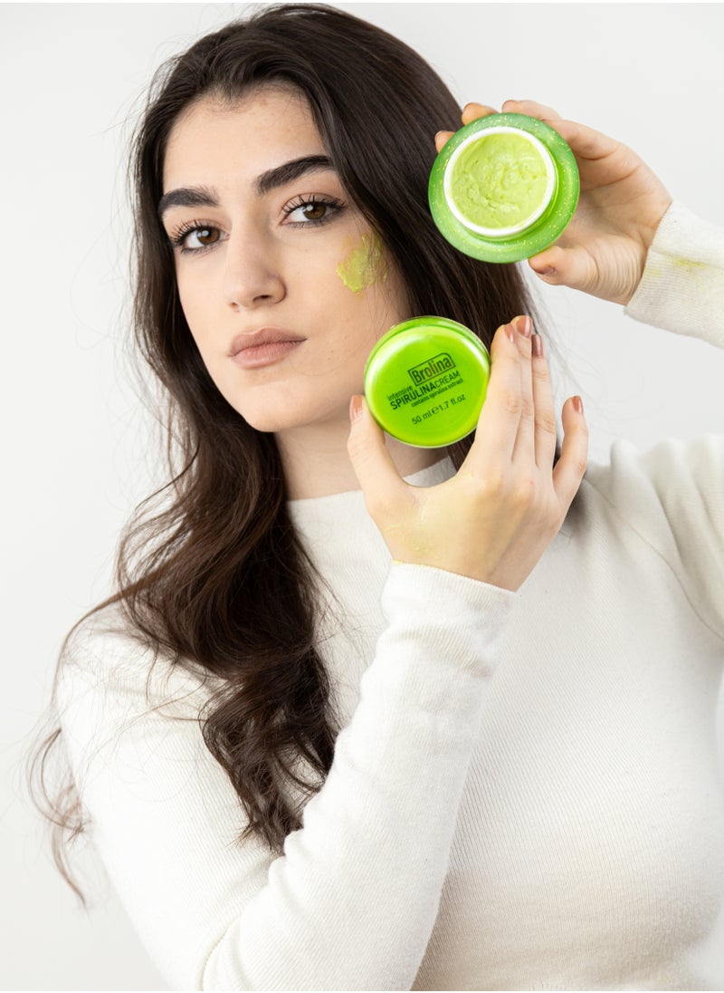 BROLINA - Intensive Nourishing Facial Cream with Spirulina, - Image 1