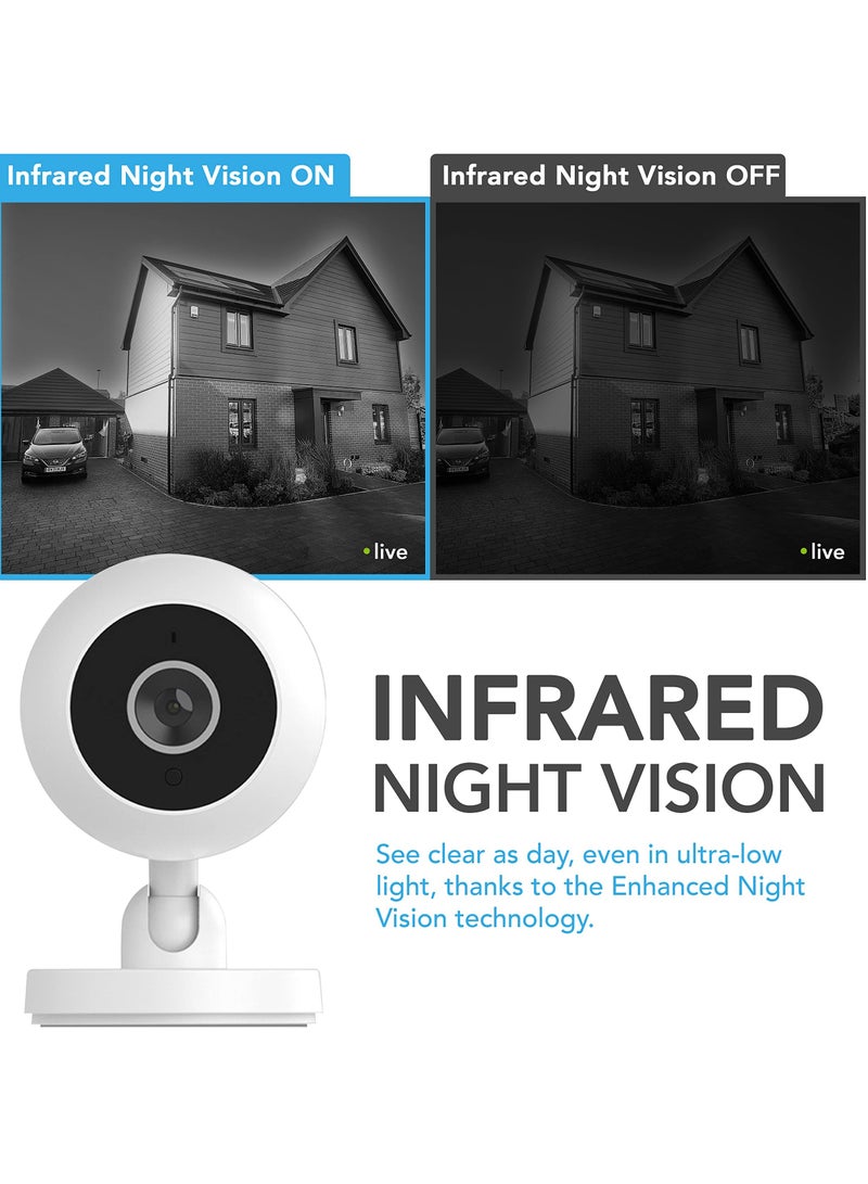 Smart Camera Security Camera Indoor (UK Company) Home CCTV Camera Night Vision Motion Sensor  - Image 4