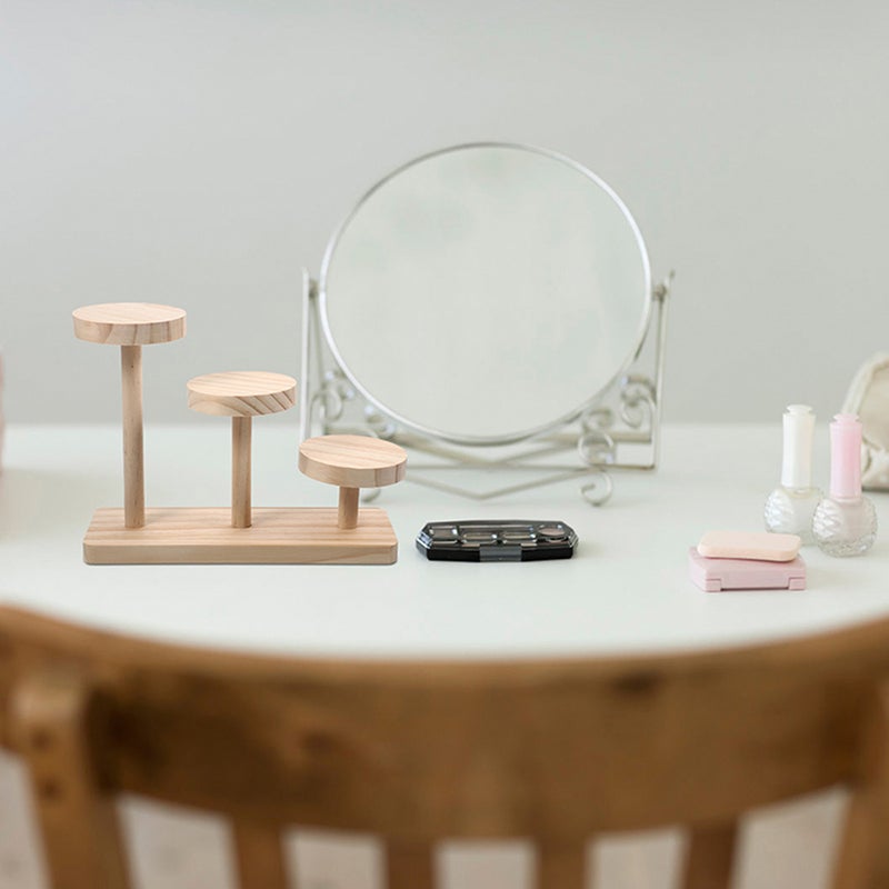 Display Stand Display Riser Shelf Wood Tiered Display Shelf Rack Stand for Figures - Image 5