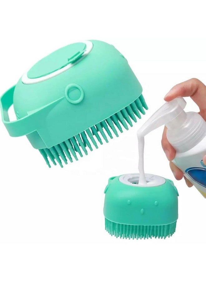 أدبيني فرشاة حمام تدليك من السيليكون، لتدليك التنظيف العميق للبشرة، وتقشير إزالة الجلد الميت، مع موزع الصابون، للرجال والنساء - Image 4