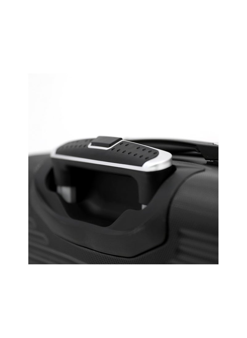 MELIFE Hardshell Luggage Trolley Bag 3 Pieces Set With Spinner Wheels,Black (S-20inch,M-24inch,L-28inch) - Image 4