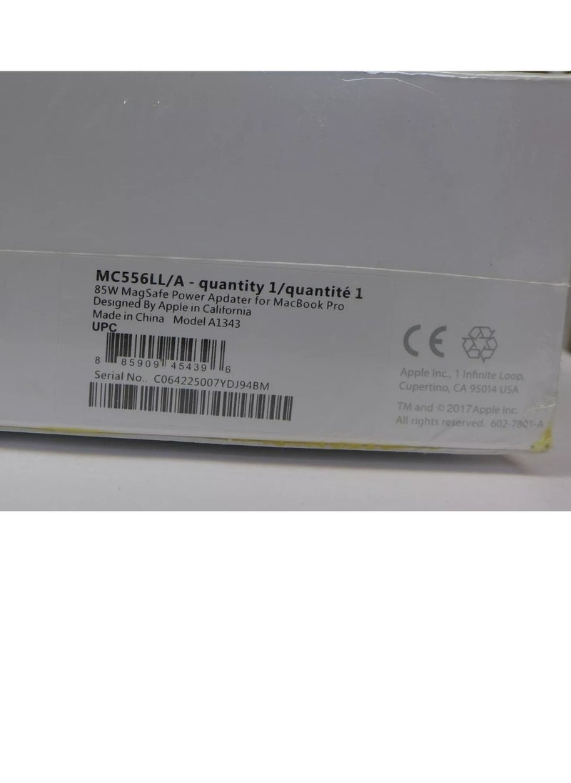 Generic - Apple 85W Genuine L -Tip MacBook MagSafe AC Adapter - White - Image 1