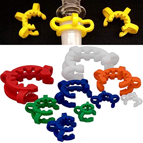 OIIKI 9 PCS Plastic Joint Clips Set, Clamp Lab Clips for Glass Standard Conical Interface Clip Ground Glass Joint (10mm,12mm,14mm,19mm,24mm,29mm,34mm,40mm,45mm) - Image 3