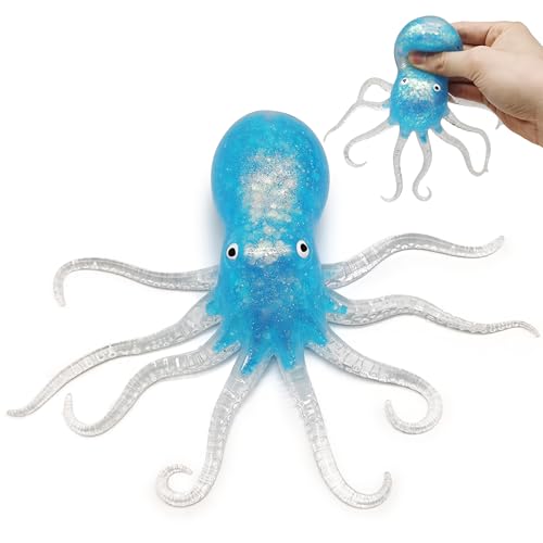 ZTATU Octopus Stress Balls for Adults Sensory Fidget Toys 1PCS Squishy Toys for Kids Sea Animals Stress Ball Party Favors Stress Relief Gifts Easter Basket Stuffers - Image 1
