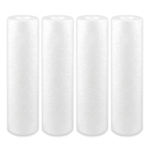 Shapure RO 10 Inch 120 Gram Spun Filter PP Cartridge Suitable for All 10 inch Stanadard Pre Filter | 10 Inch Pre Filter Spun Candle Polypropylene | (Pack of 4, 120 Gram) - Image 1
