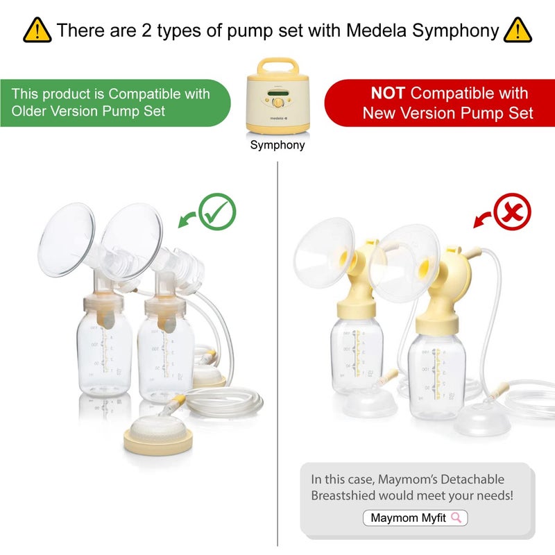 Maymom Brand 25 mm 2xOne-Piece Breastshield w/Valve and Membrane Compatible with Selected Medela Breast Pumps; Medium Shield - Image 3