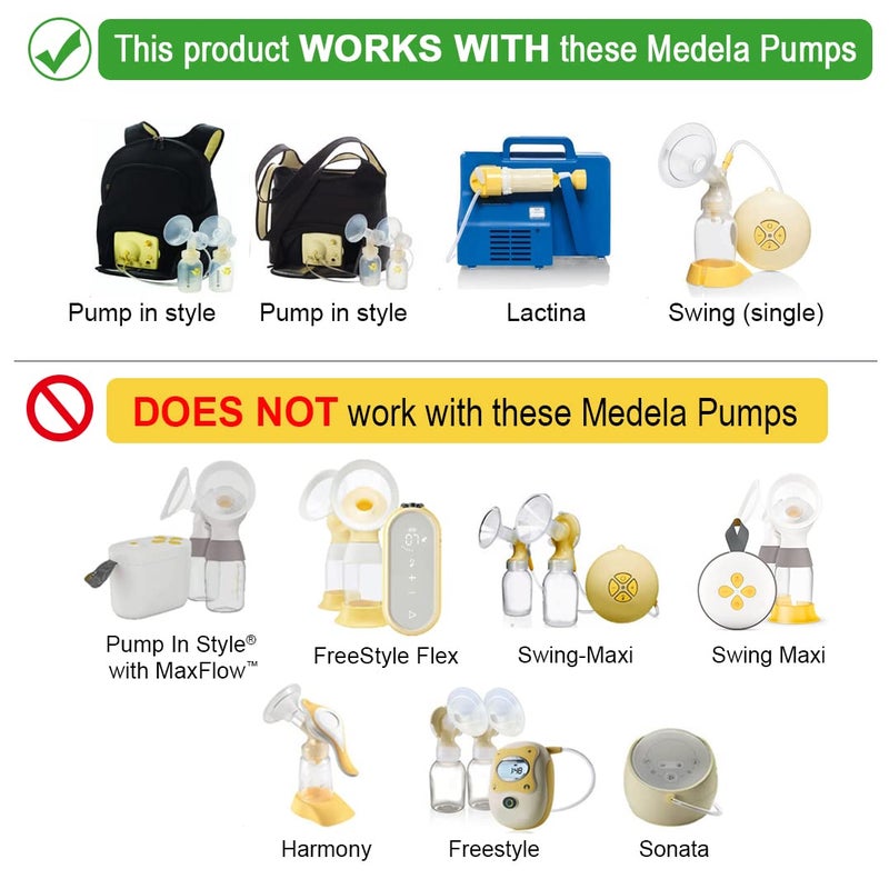 Maymom Brand 25 mm 2xOne-Piece Breastshield w/Valve and Membrane Compatible with Selected Medela Breast Pumps; Medium Shield - Image 2