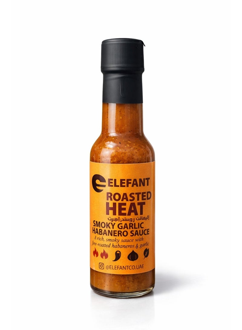 Elefant Roasted Heat Smoky Garlic Habanero Sauce 100ml Medium Heat No Preservatives Made in UAE - Image 1