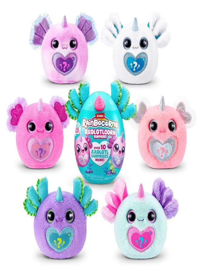 Rainbocorns Axolotlcorn Surprise by ZURU, Collectible Plush Toy for Girls 3+ - Image 2