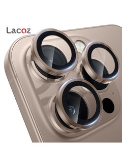 Lacoz Lacoz Camera Lens Protectors for iPhone 16 Pro Max Desert Titanium  - Image 1
