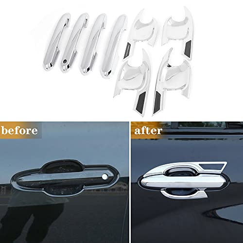 LEXLEY 8Pcs Chrome Style Door Handle Cover Trim Door Bowl Cover Exterior Accessories Compatible with Toyota 2020 2021 2022 2023 2024 2025 Highlander XLE LE L XSE Limited Platinum - Image 3