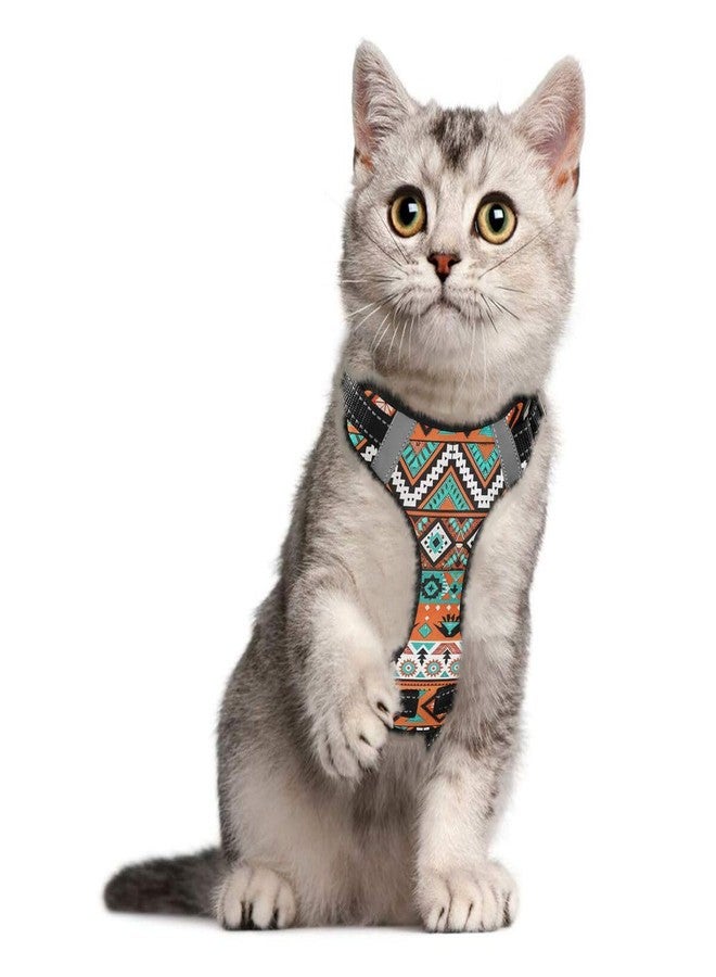 xigua Aztec Geometric Dog Harness, No Pull Pet Vest Harness Reflective Breathable Small & Medium Dog Harness with Nylon Handle - Image 5