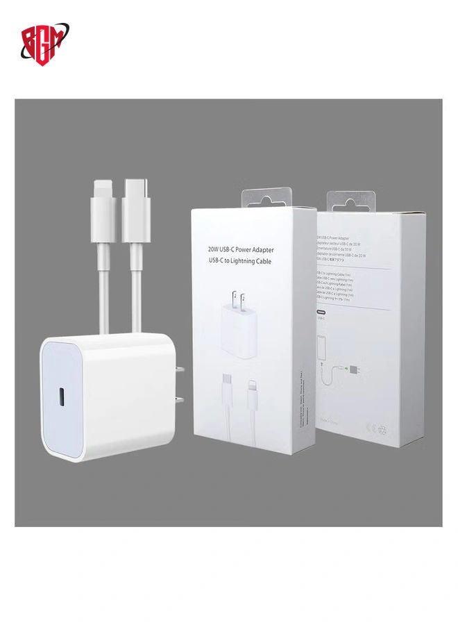 BGM 20W Original Phone Fast Charger With Cable For Apple iPhone  - Image 1