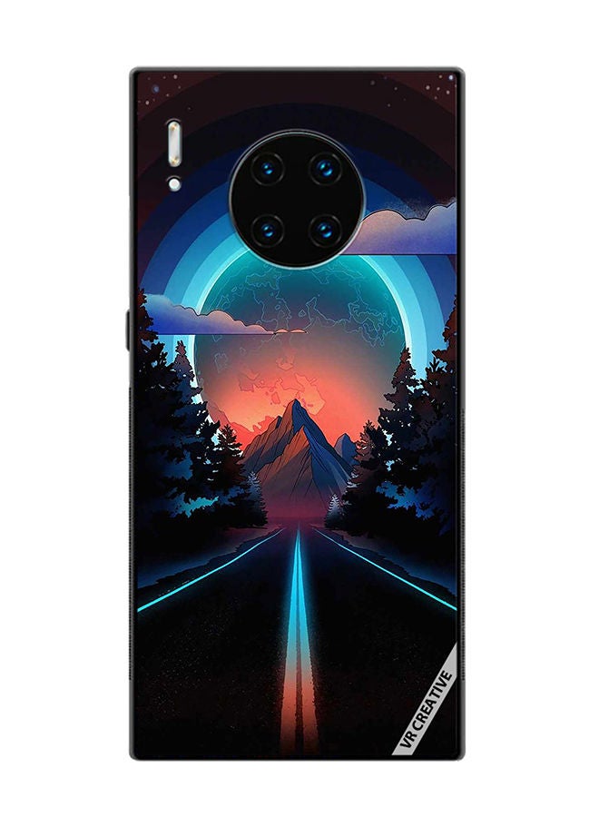 VR CREATIVE Protective Case Cover For Huawei Mate 30 Pro Road To Paradise Design Multicolour - Image 1
