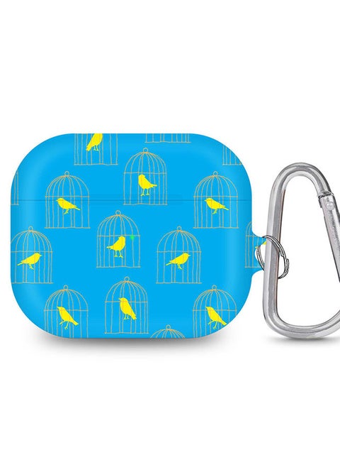 StylePods Case for Airpods 3rd Gen Case With Anti-Lost Keychain - Caged Birdy